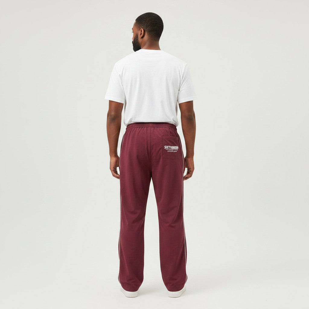6th Nbrhd Contrast Track Pants - Elastic Cuffs