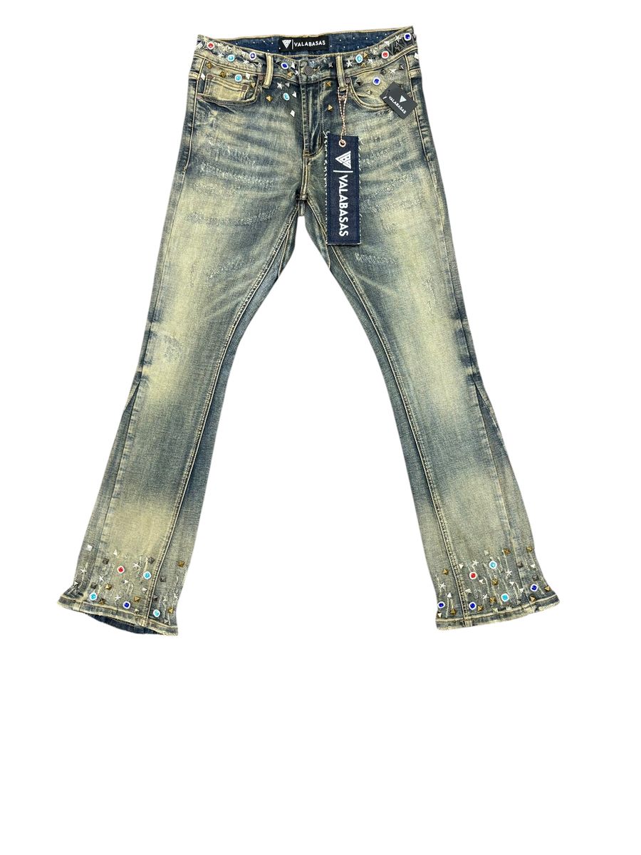 Valabasas Ion Stacked Jeans - Embellished
