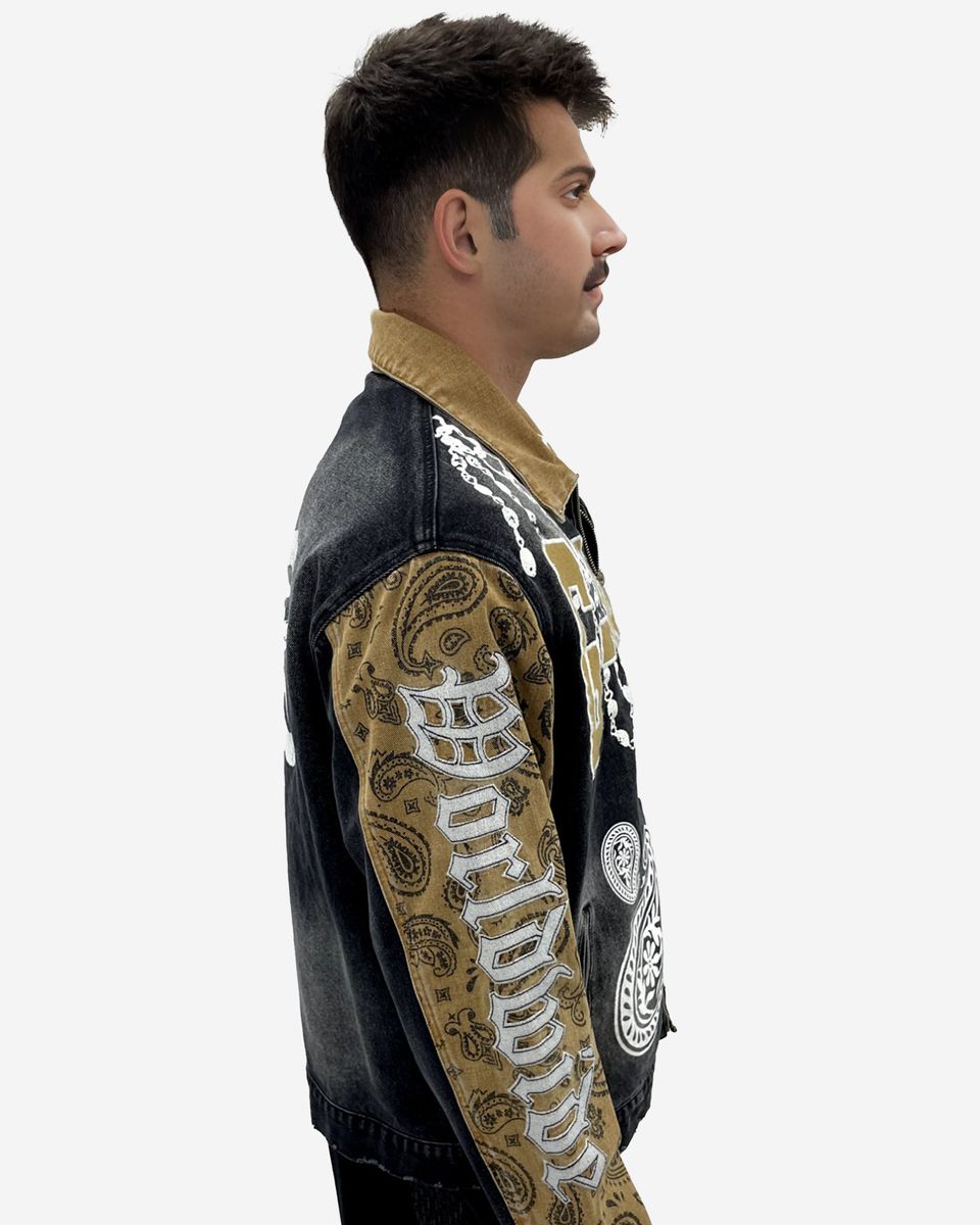 G-West Denim Paisley Jacket