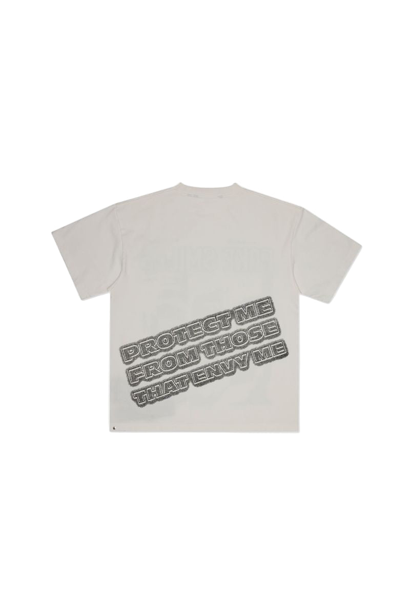 "FAKE SMILES" WHITE TEE