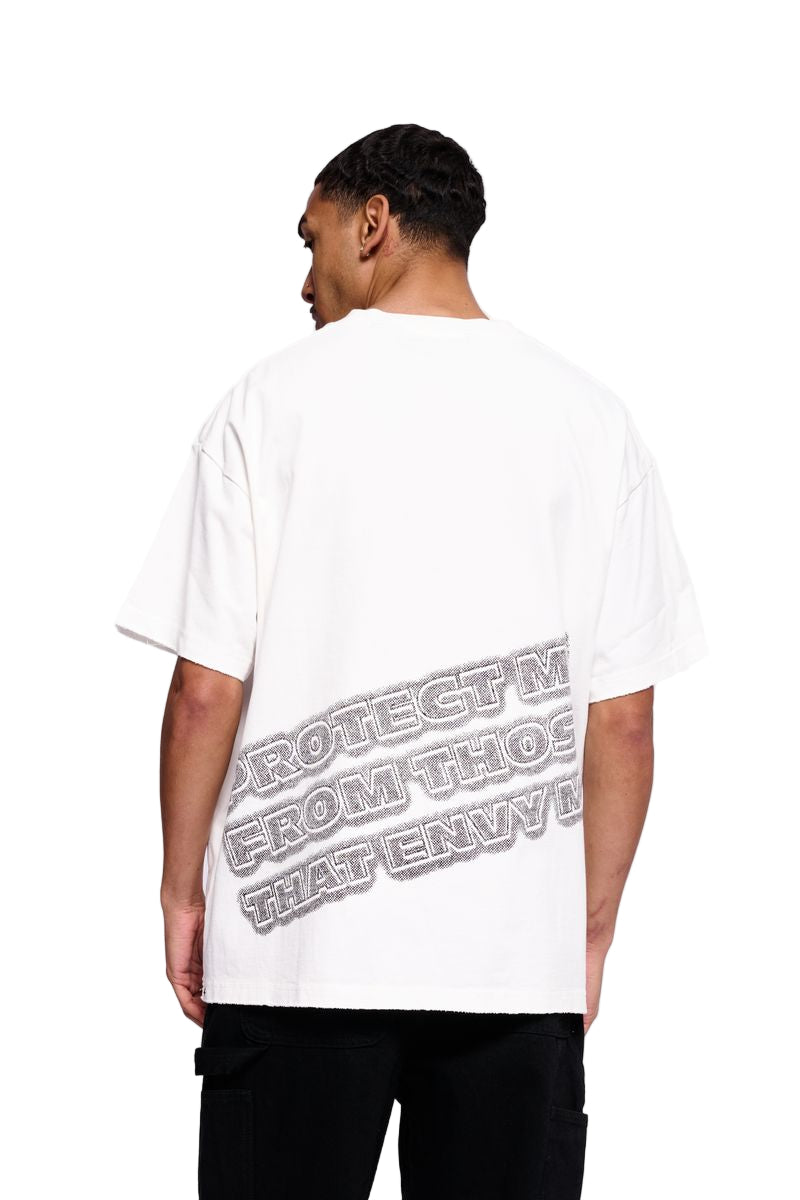 "FAKE SMILES" WHITE TEE