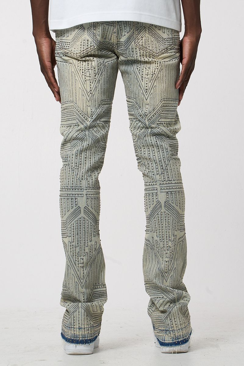 Waimea Waimea Stone Stacked Jeans Men's Jeans - Light Wash