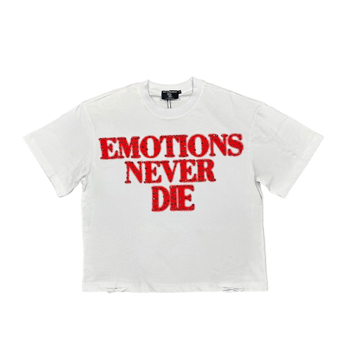 MIXED EMOTION “End” Rhinestone Tee