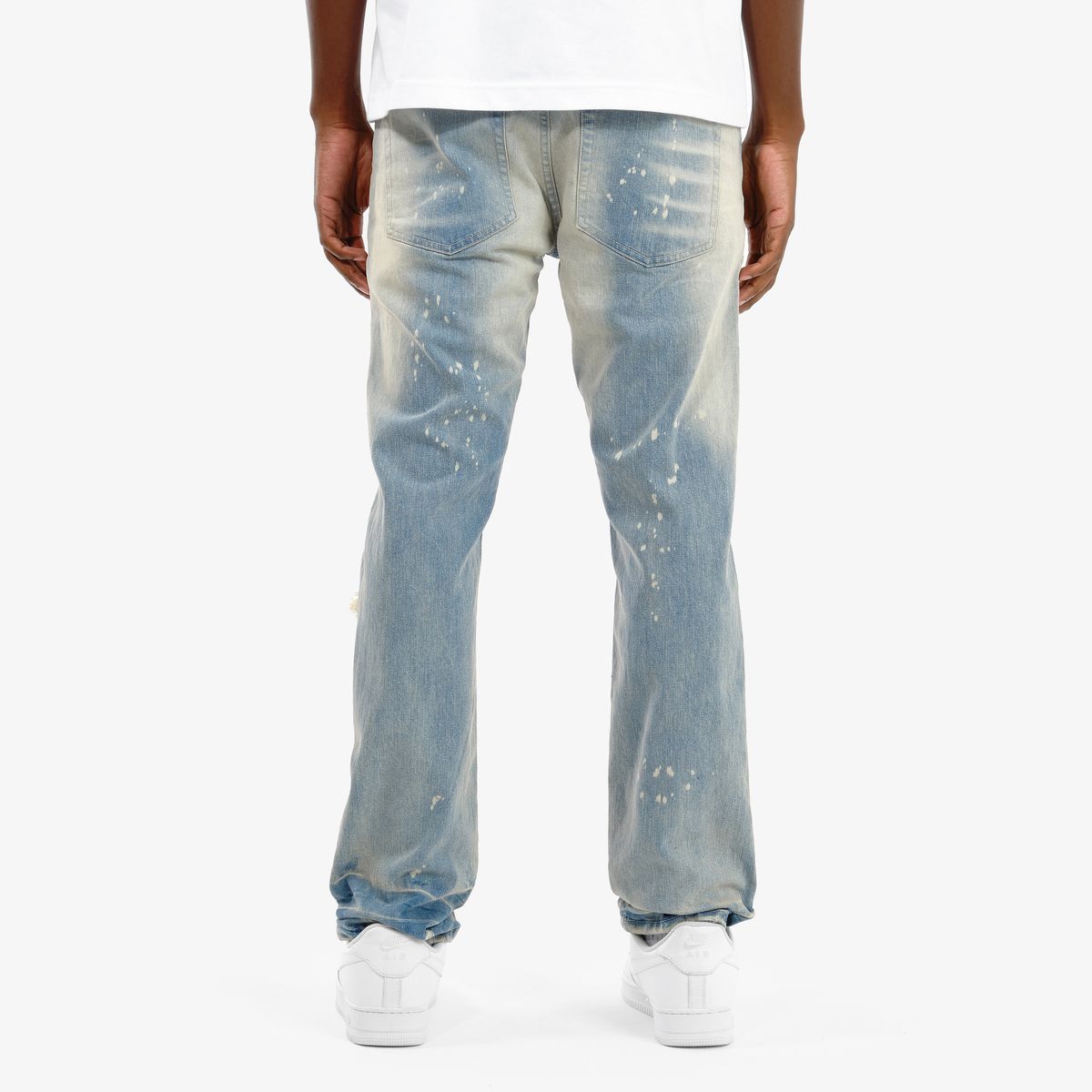 Copper Rivet Distressed Jeans - Ripped