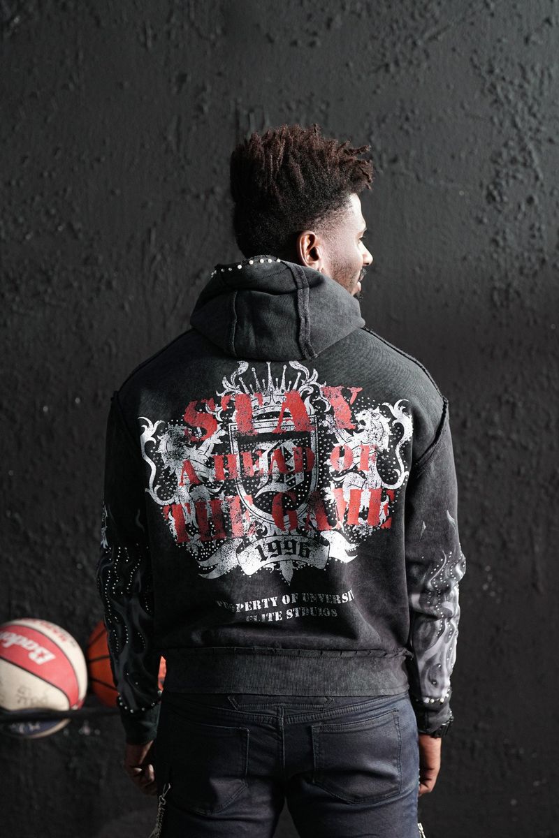 Elite Premium Men's Black Hoodie