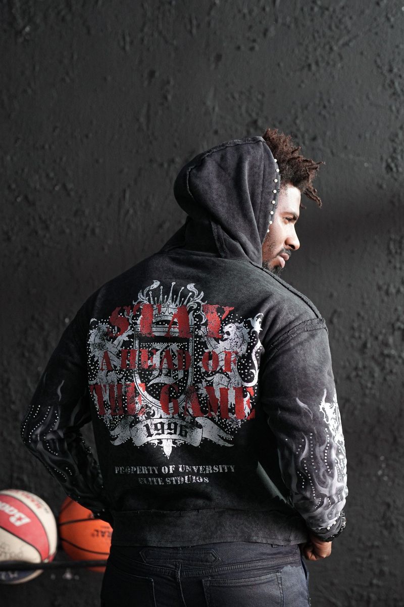 Elite Premium Men's Black Hoodie