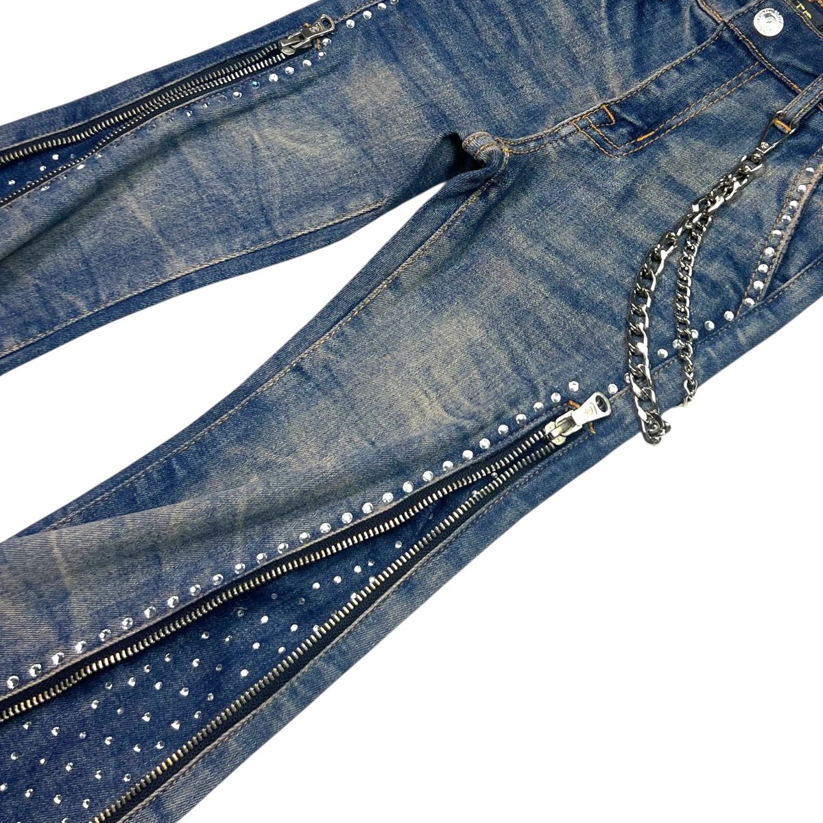 Vintage Secret Stone Zipper Kids Jeans