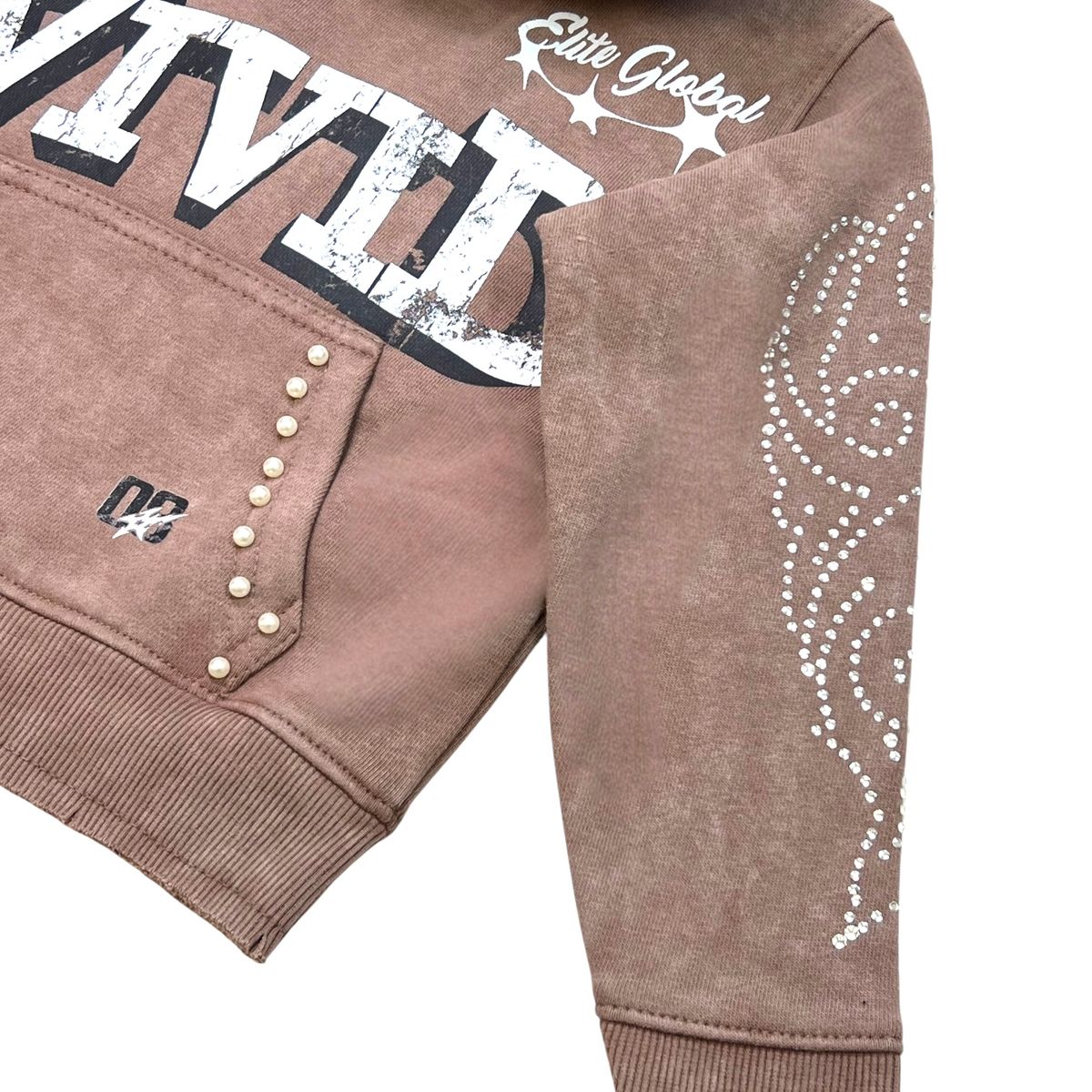 Elite Premium Youths Hoodie - Brown