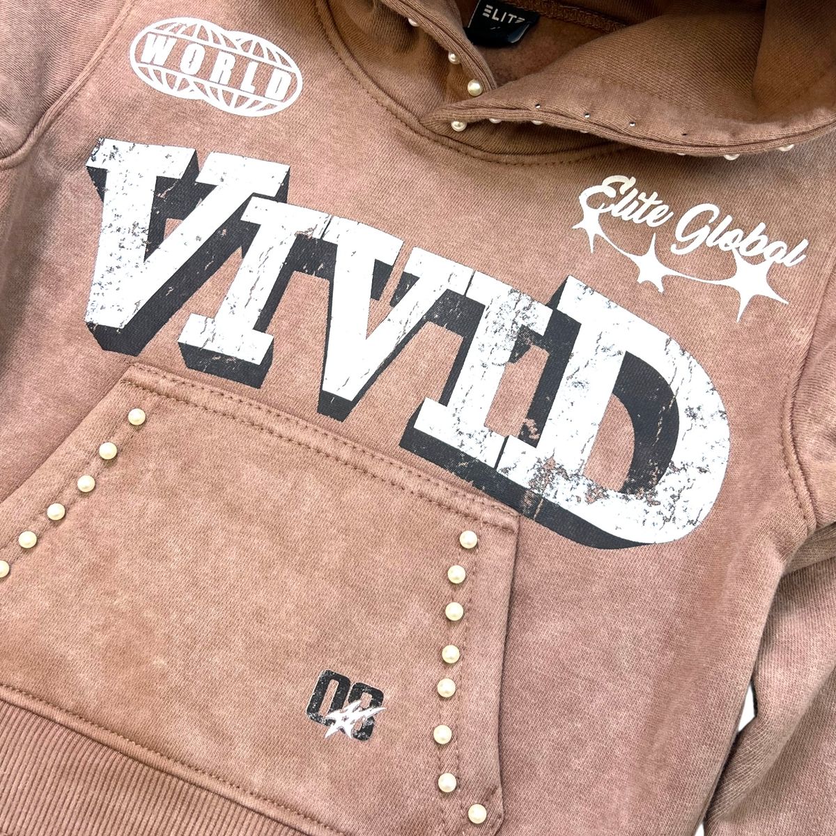 Elite Premium Youths Hoodie - Brown