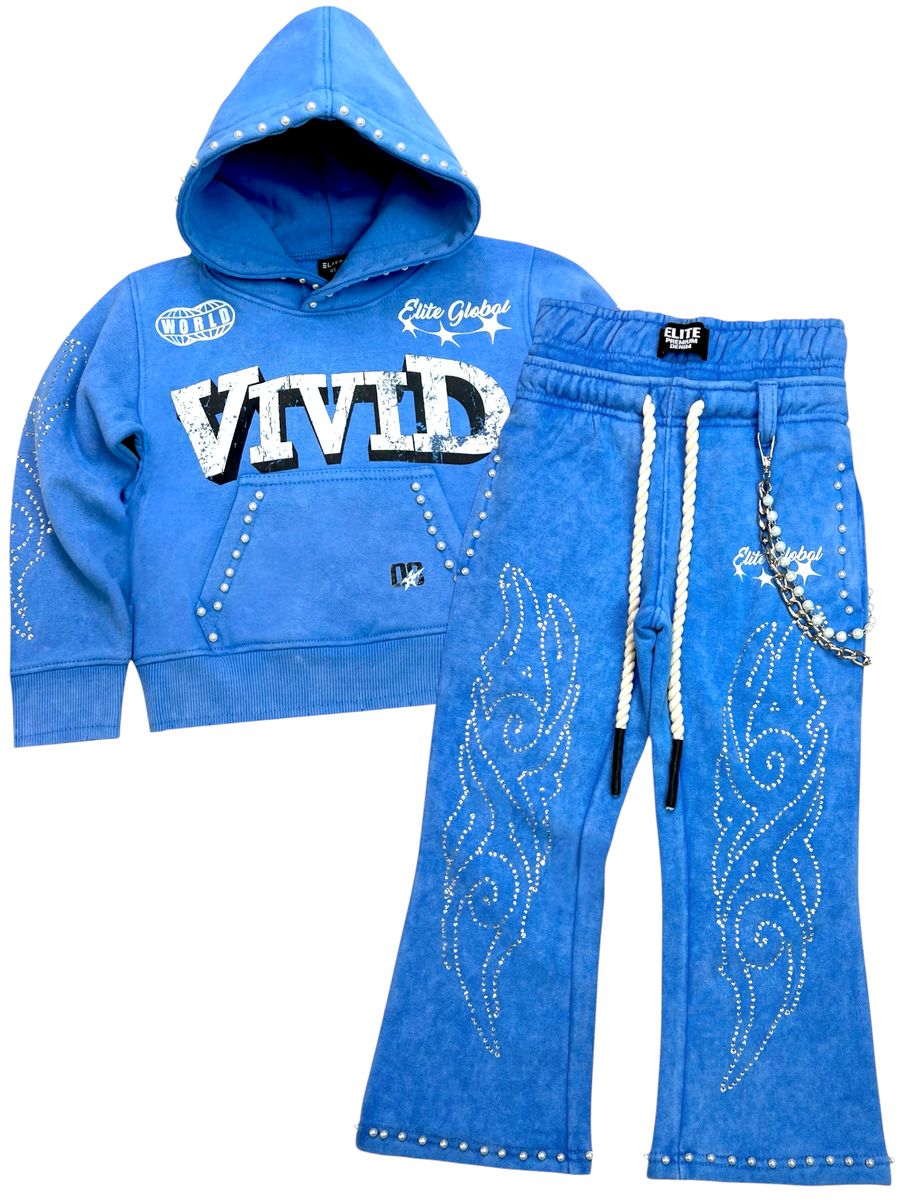 Elite Premium Vivid Premium Youth Jogger - Blue