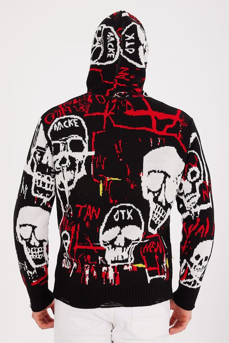 1 In A Million Hoodie - Skull Pattern