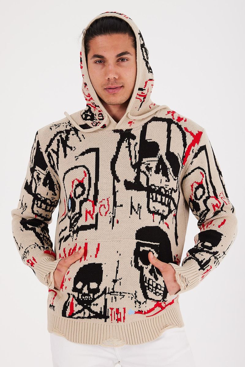 1 In A Million Hoodie - Skull Pattern