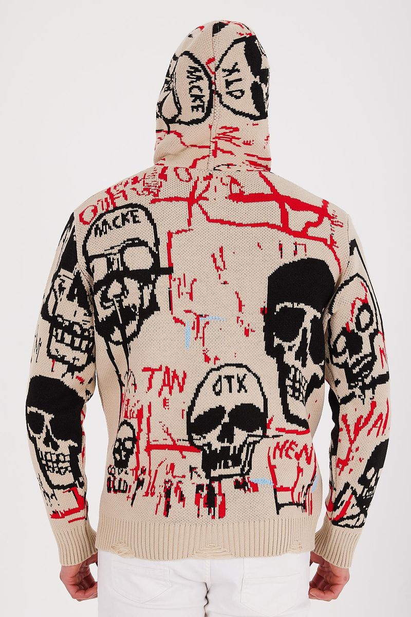 1 In A Million Hoodie - Skull Pattern