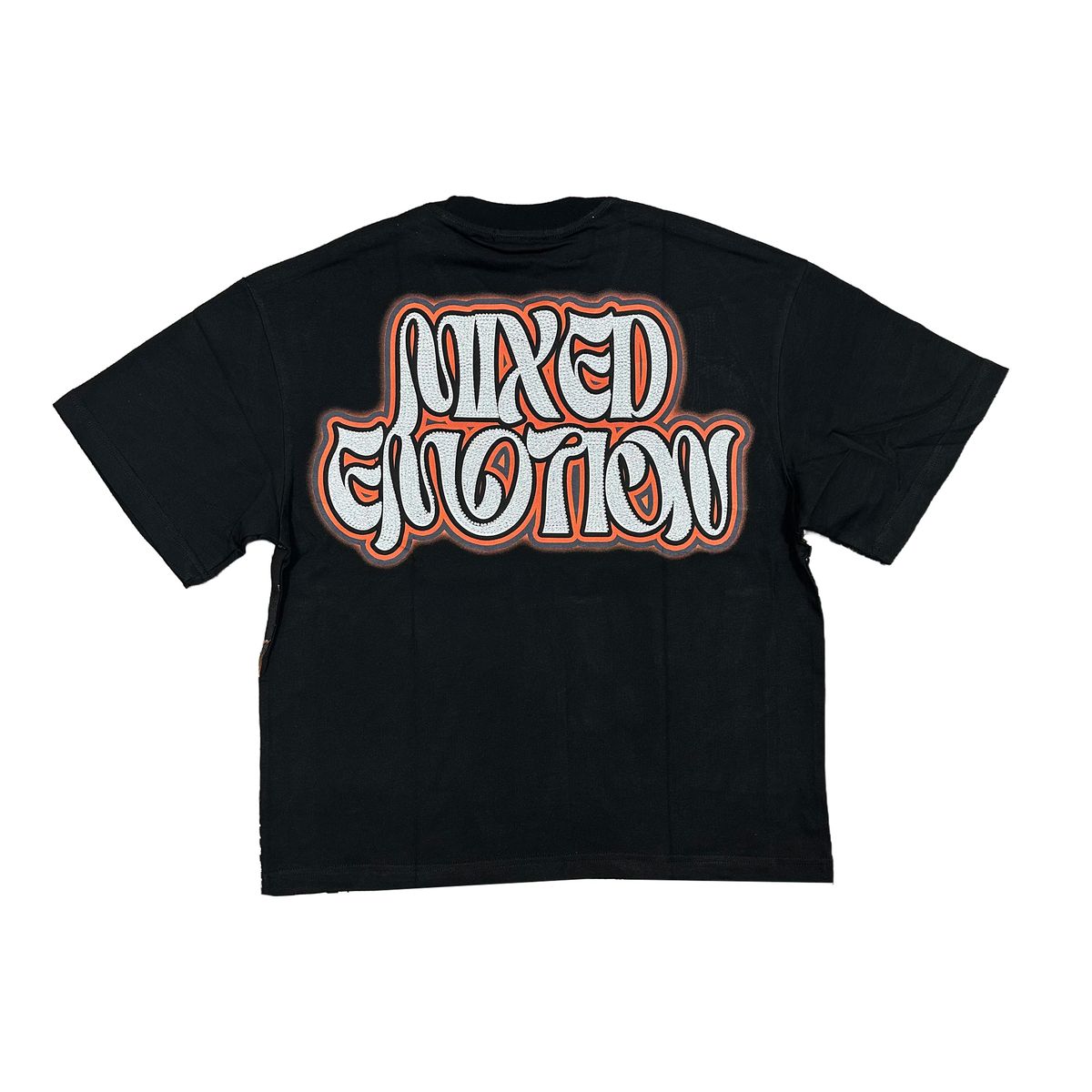 'Twin' Rhinestone Black Tee