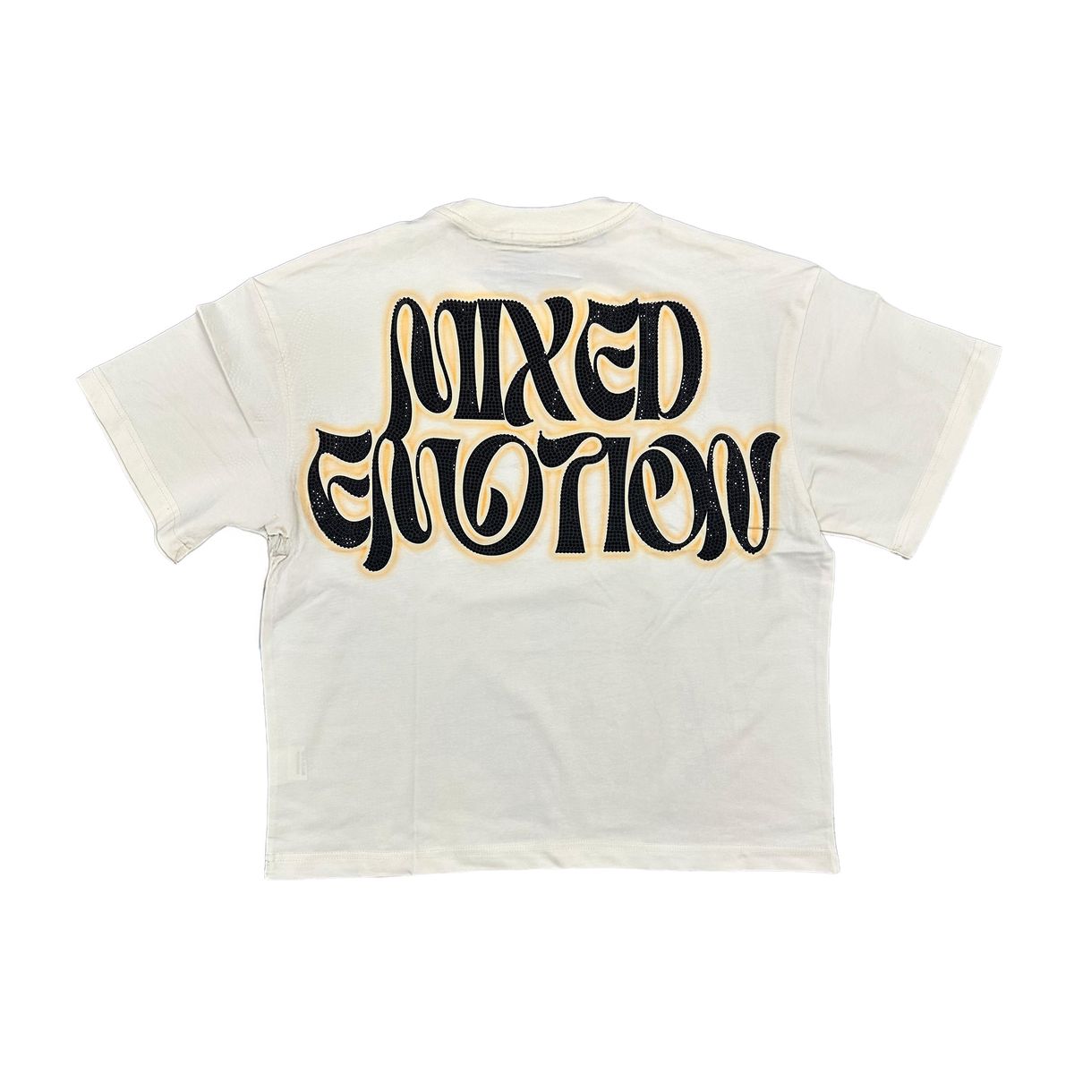 'Twin' Rhinestone Cream Tee