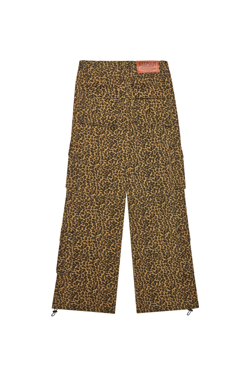 Kofl Stealthy Cheetah Men's Cargo Pants - Leopard Print