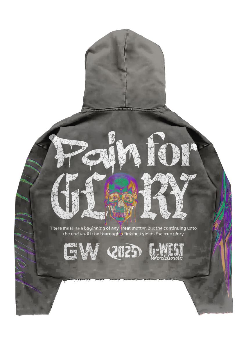 G-West Complicated Hoodie - Skull with Crown Design