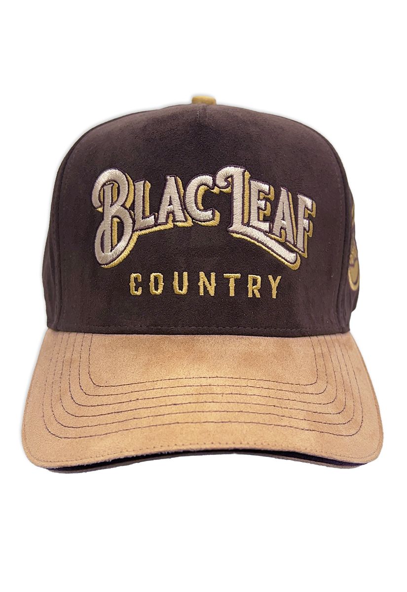 Black Leaf Trucker Hat - Brown