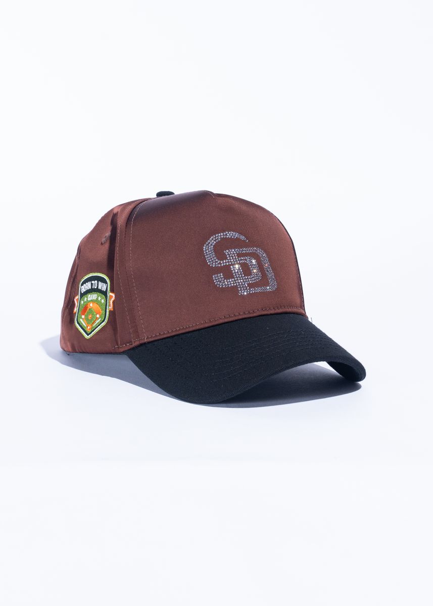 Reference Rhinestone Snapback Hat - Satin