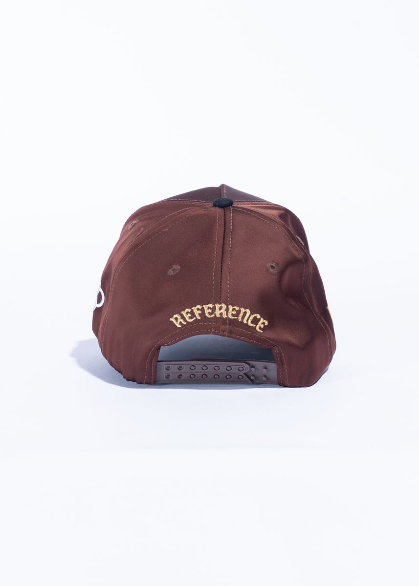 Reference Rhinestone Snapback Hat - Satin