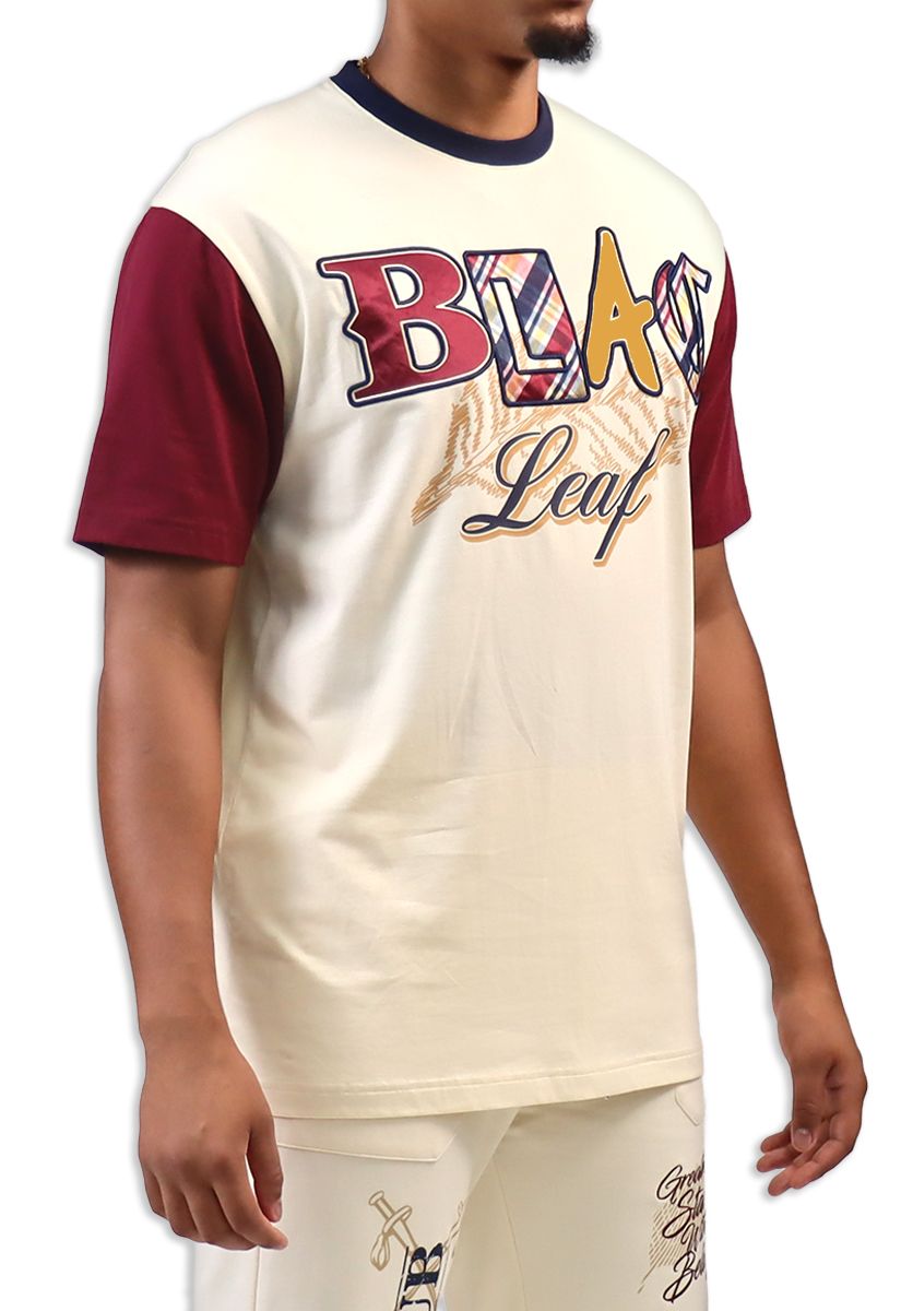 Black Leaf Elite T-Shirt - Cream Color