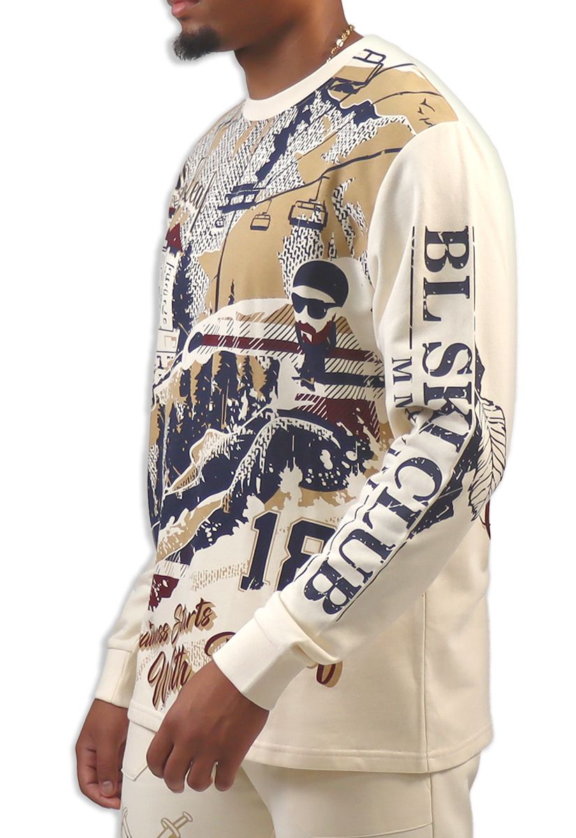 Black Leaf Bl Elite Crewneck Men's Sweatshirt