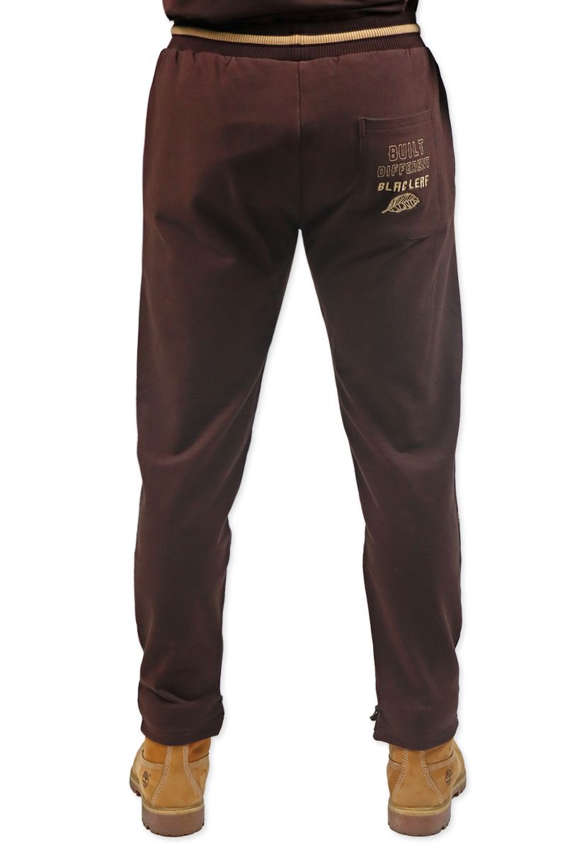 Black Leaf Built Different Sweat Pant - Brown