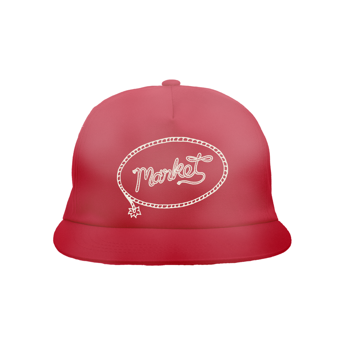 Market Snapback Hat - Red