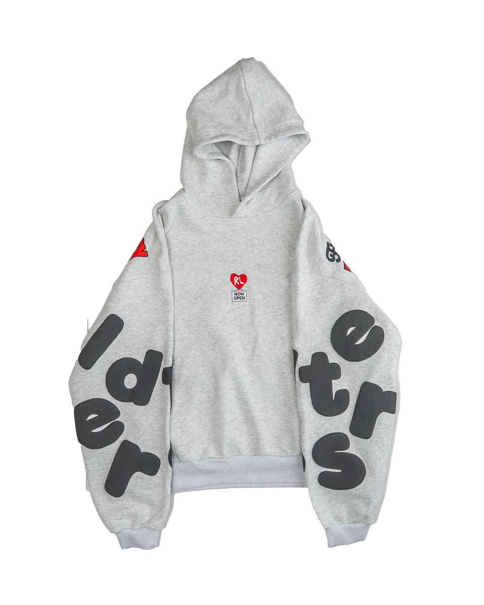 Red Letters Therapy Scattered Hoodie - White