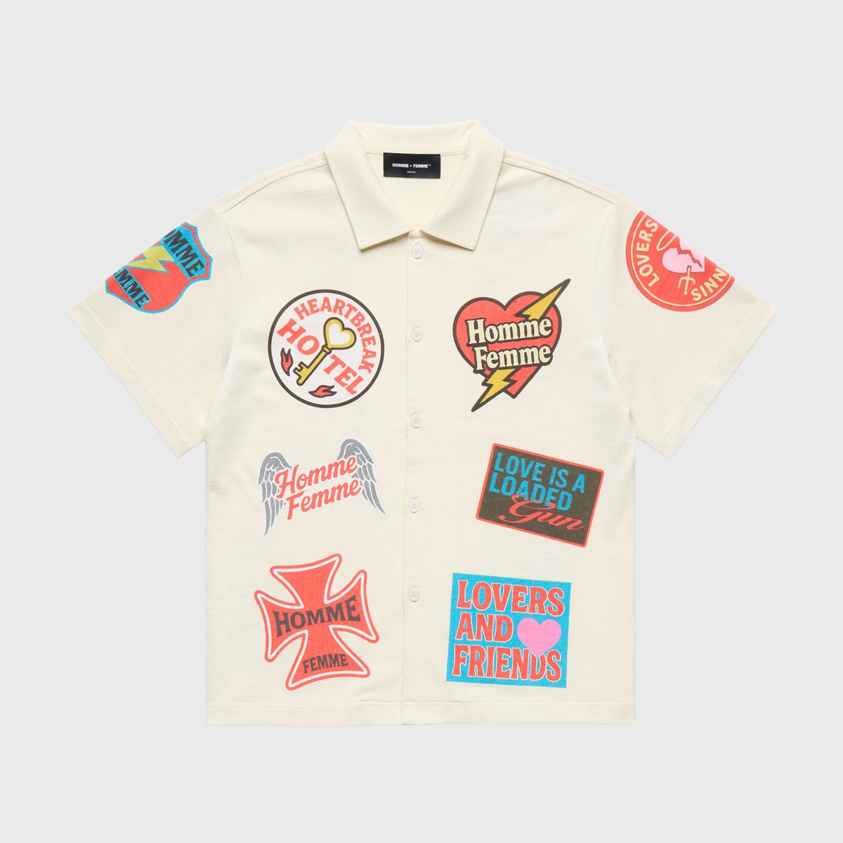 Homme+Femme Heartbreak Shirt - Embroidered