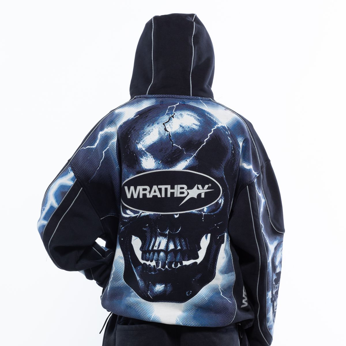 Wrathboy Skull Hoodie - Black