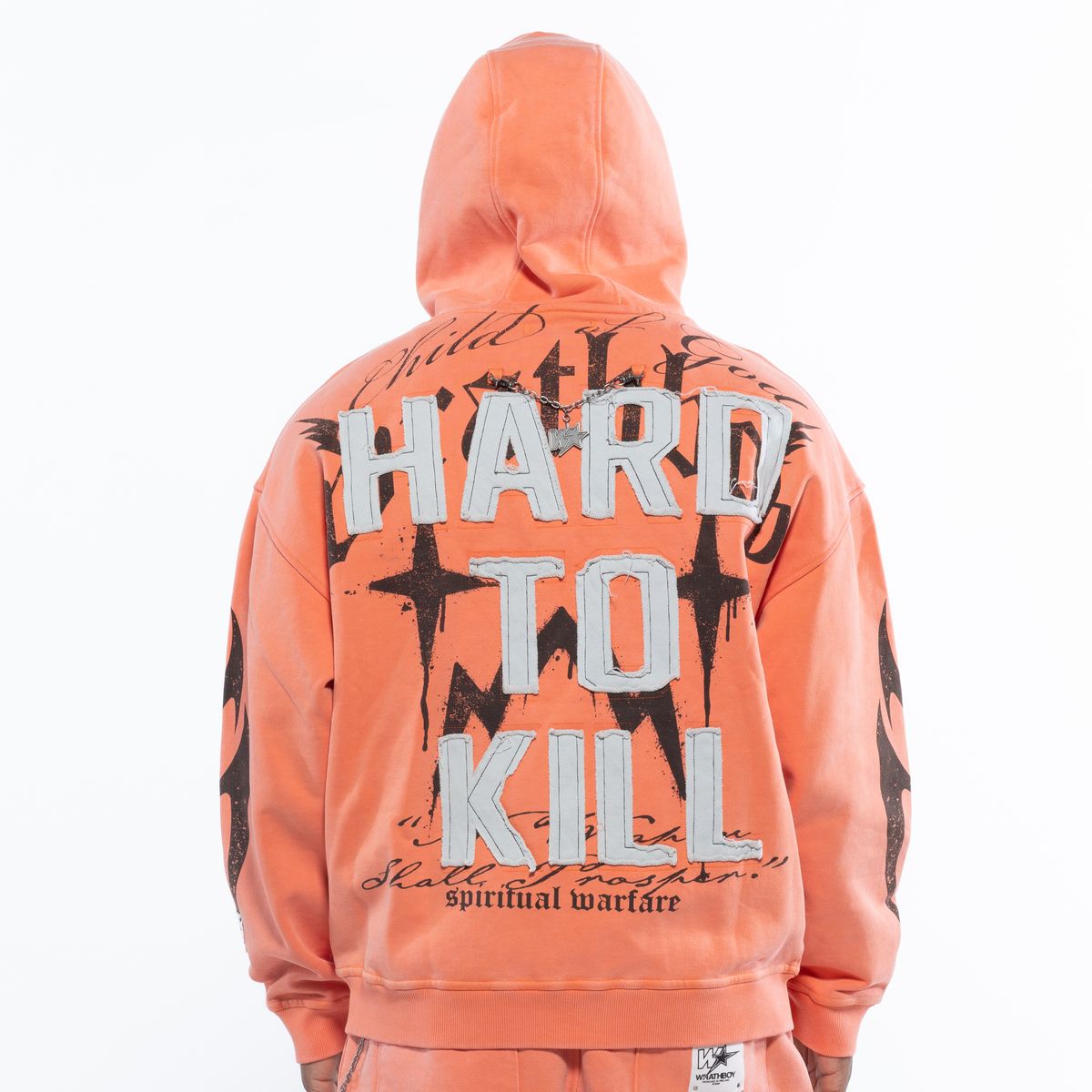 Wrathboy Hard To Kill Fullzip Hoodie - Orange