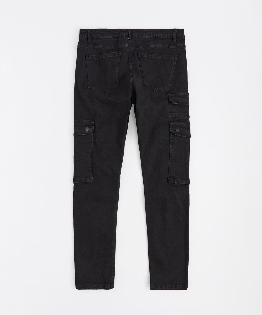 Reason Brand Distressed Cargo Pants - Tapered Fit