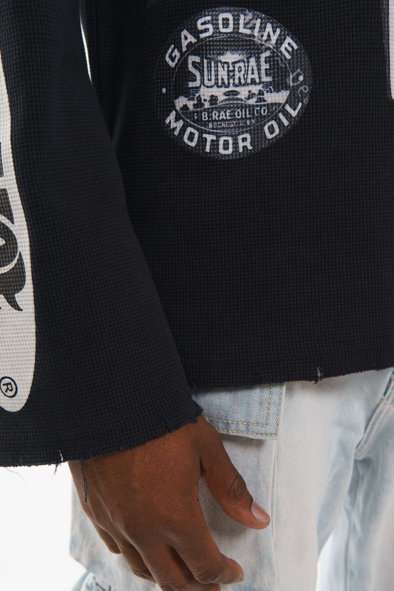 Gunzinii French Terry Crewneck Sweatshirt - Black