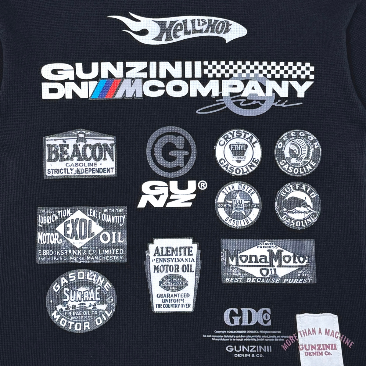 Gunzinii French Terry Crewneck Sweatshirt - Black