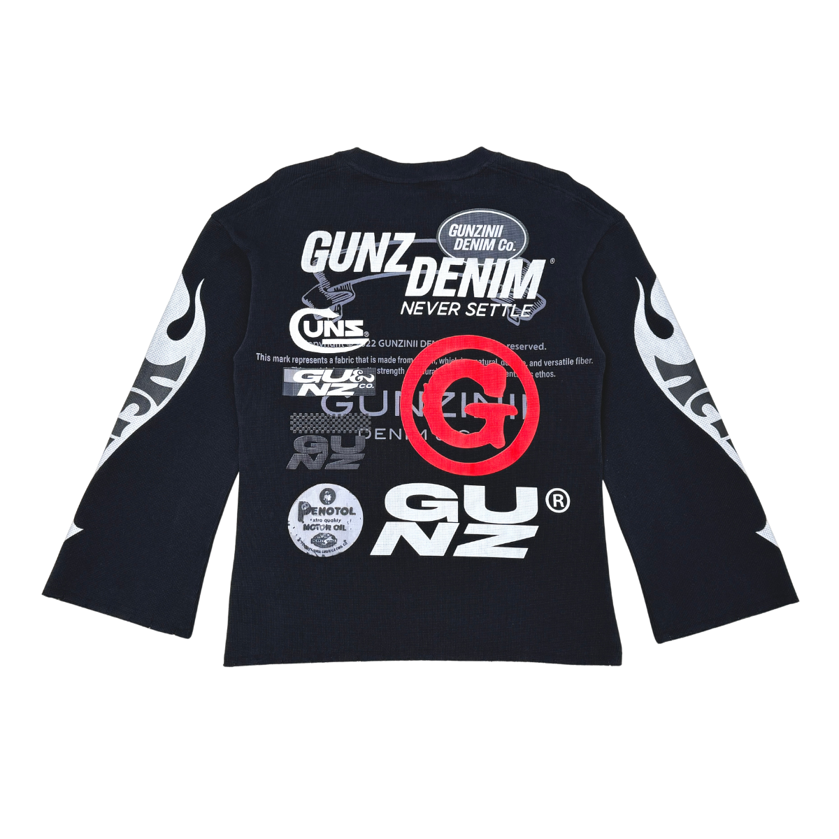 Gunzinii French Terry Crewneck Sweatshirt - Black