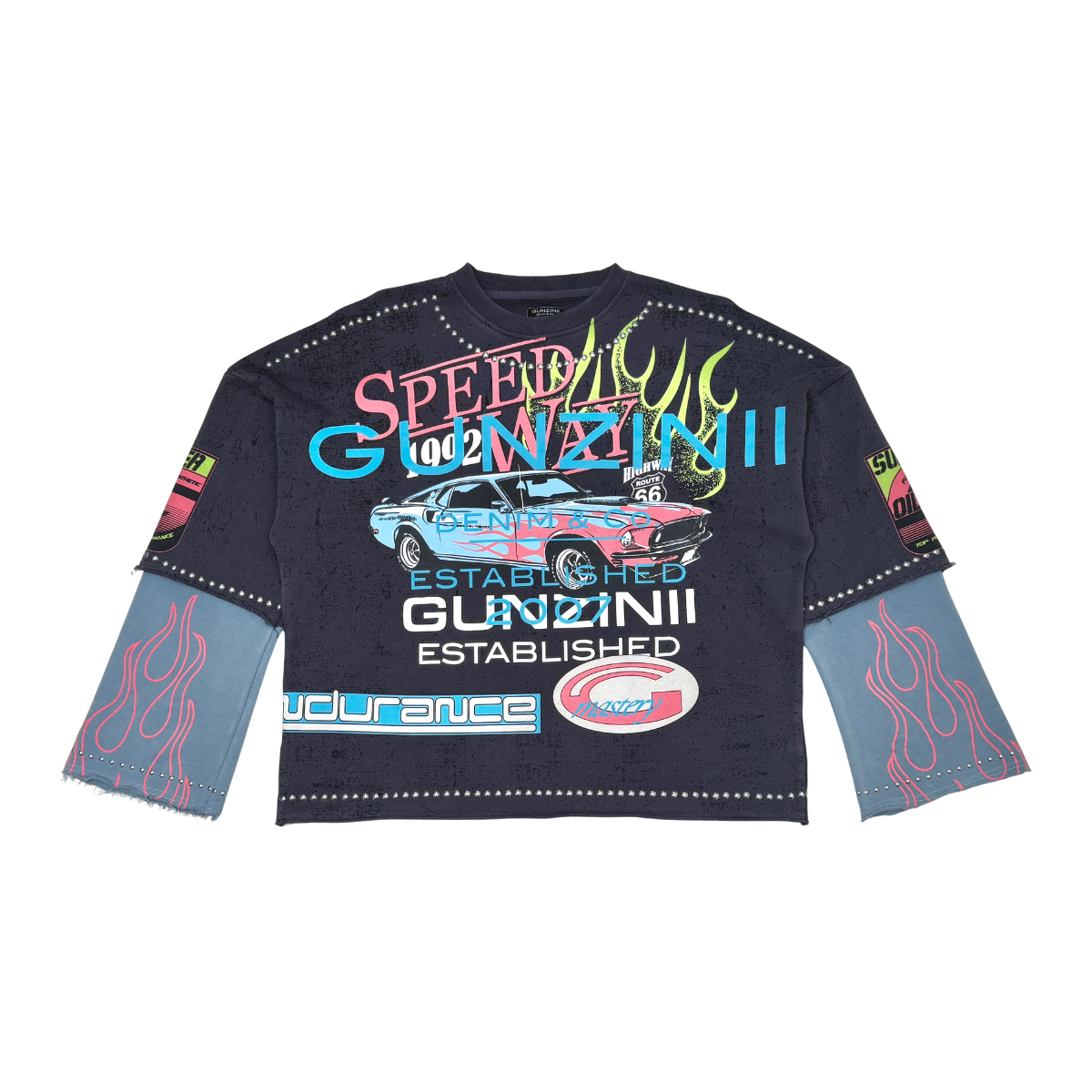 Gunzinii Long Sleeve Top - Dark Blue