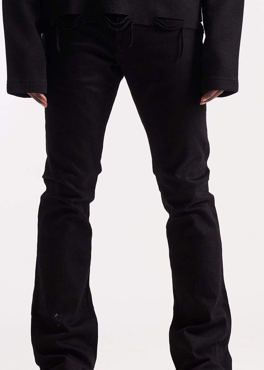 Embellish Flare Jeans - Stacked