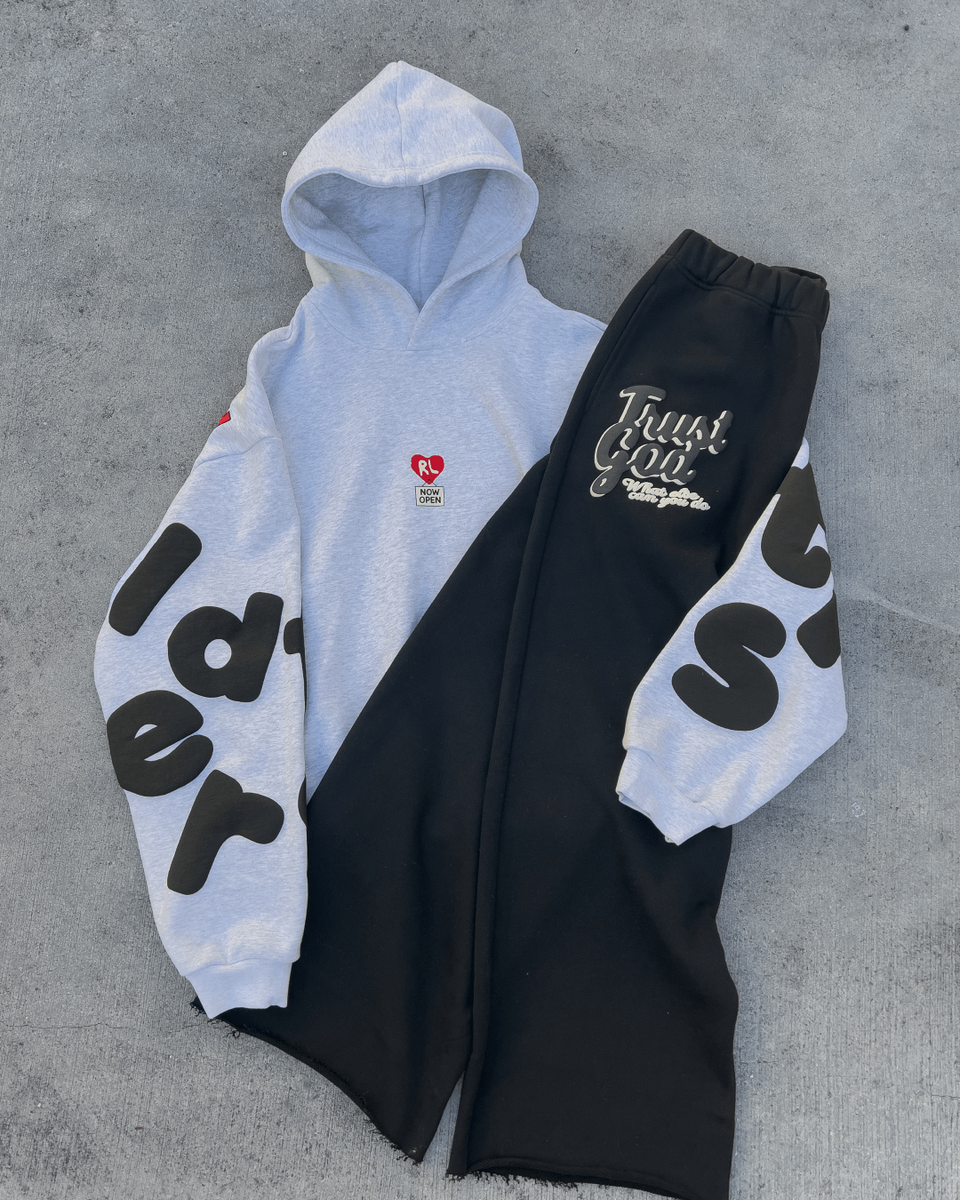 Red Letters Therapy Scattered Hoodie - White