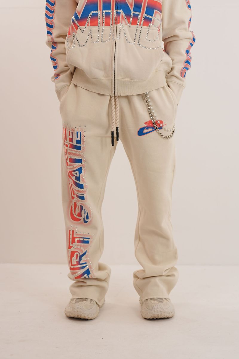 Elite Premium Men's Track Pants - Beige