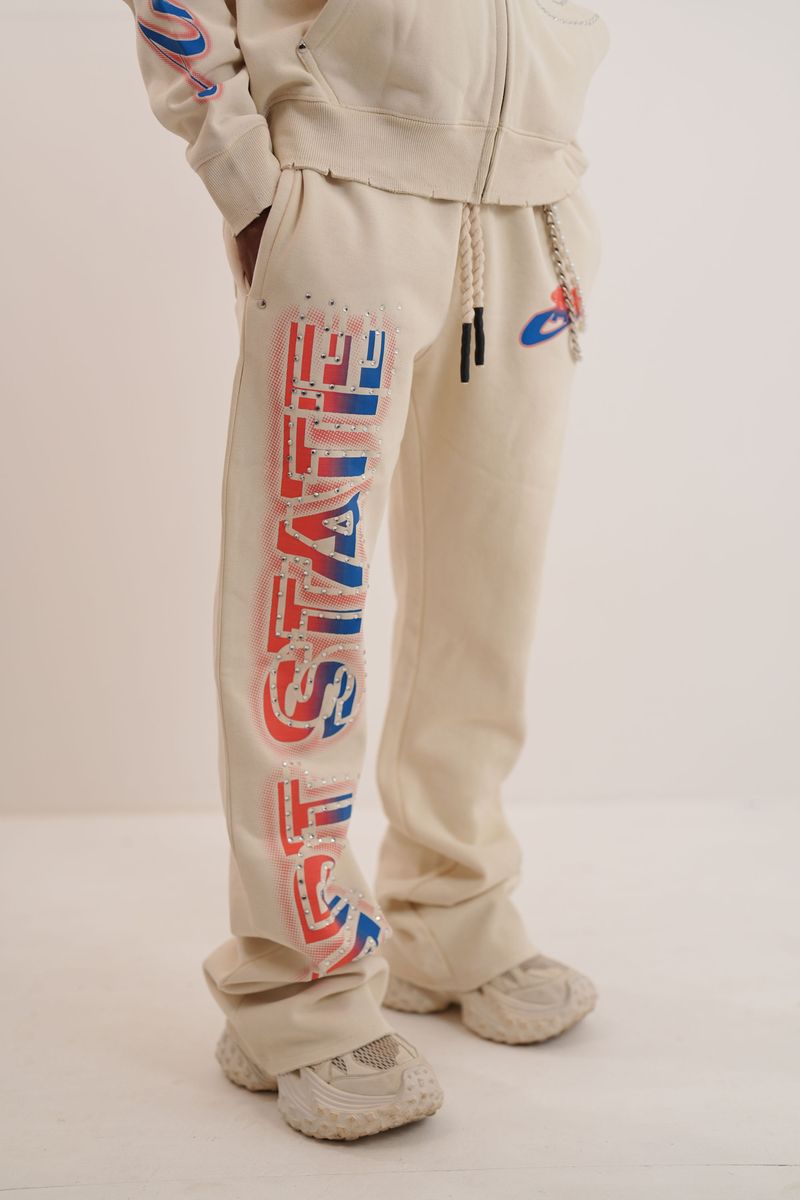 Elite Premium Men's Track Pants - Beige