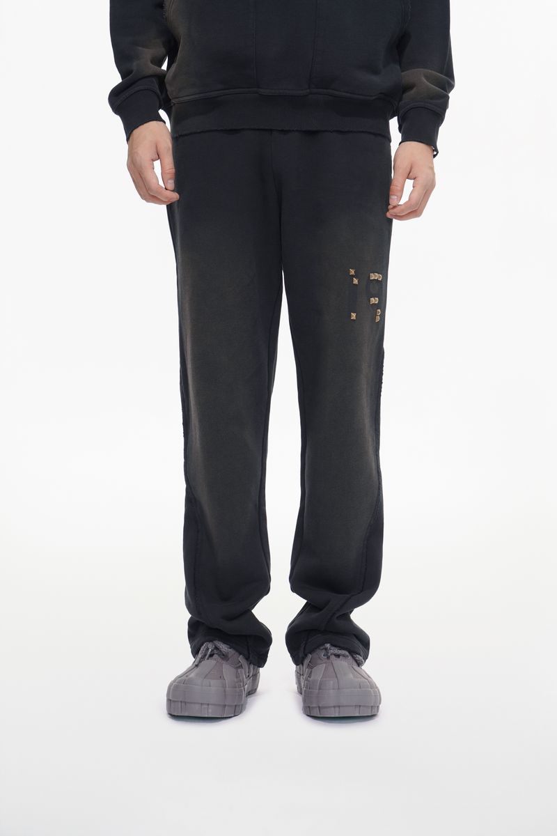 Valabasas Stand Black And Blue Pants Sweatpants - Embroidered Details