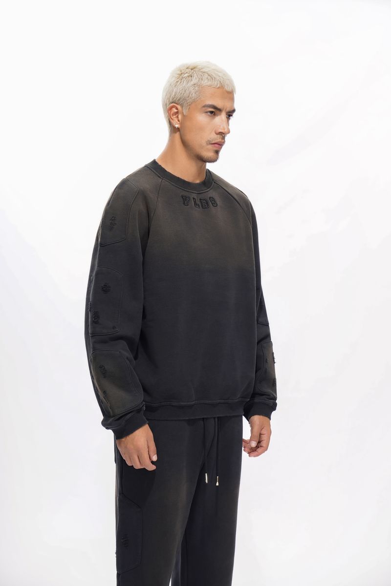 Valabasas Shield Crewneck Men's Sweatshirt - Embroidered Text