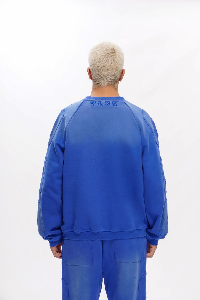 Valabasas Shield Crewneck Men's Sweatshirt - Embroidered Text