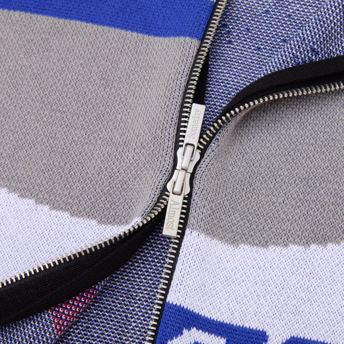 Almost Someday Moto Knit Jacket - Blue