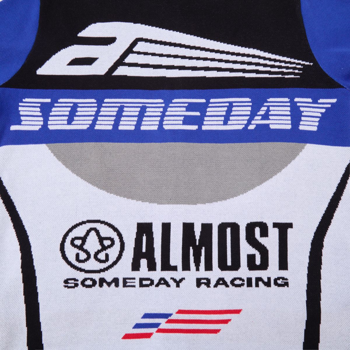 Almost Someday Moto Knit Jacket - Blue
