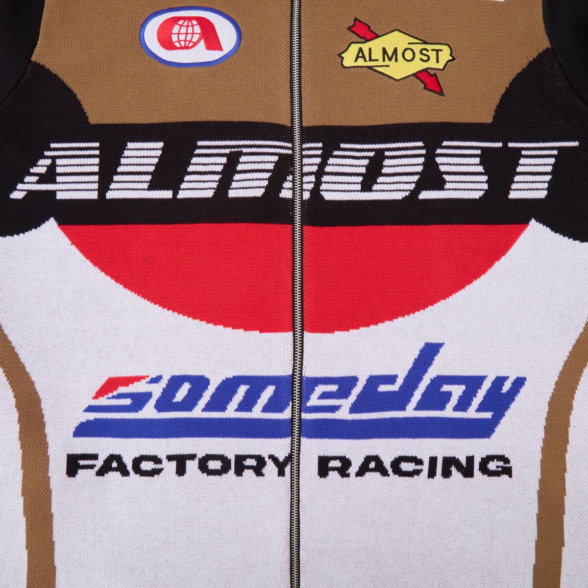 Almost Someday Moto Knit Jacket - Brown