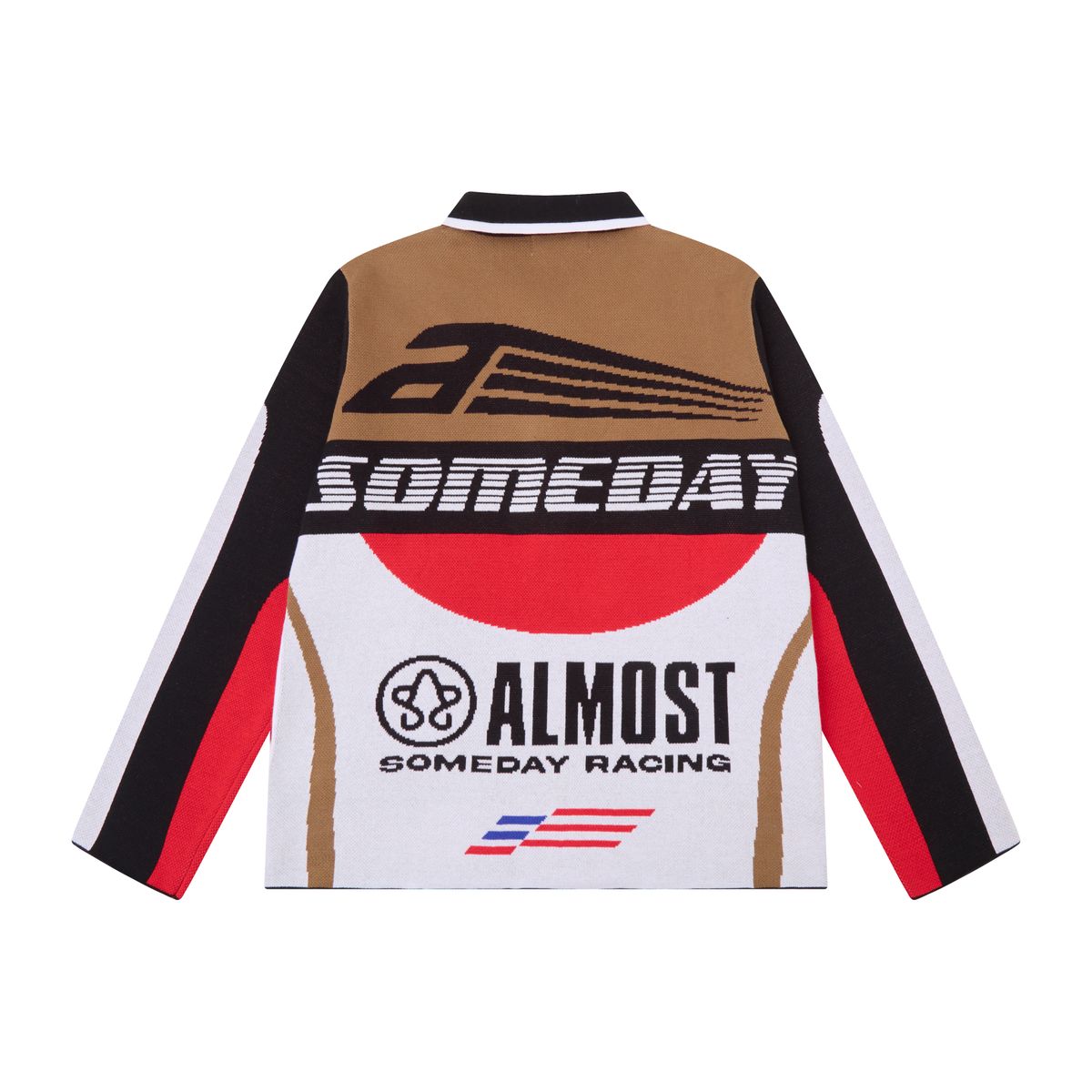 Almost Someday Moto Knit Jacket - Brown