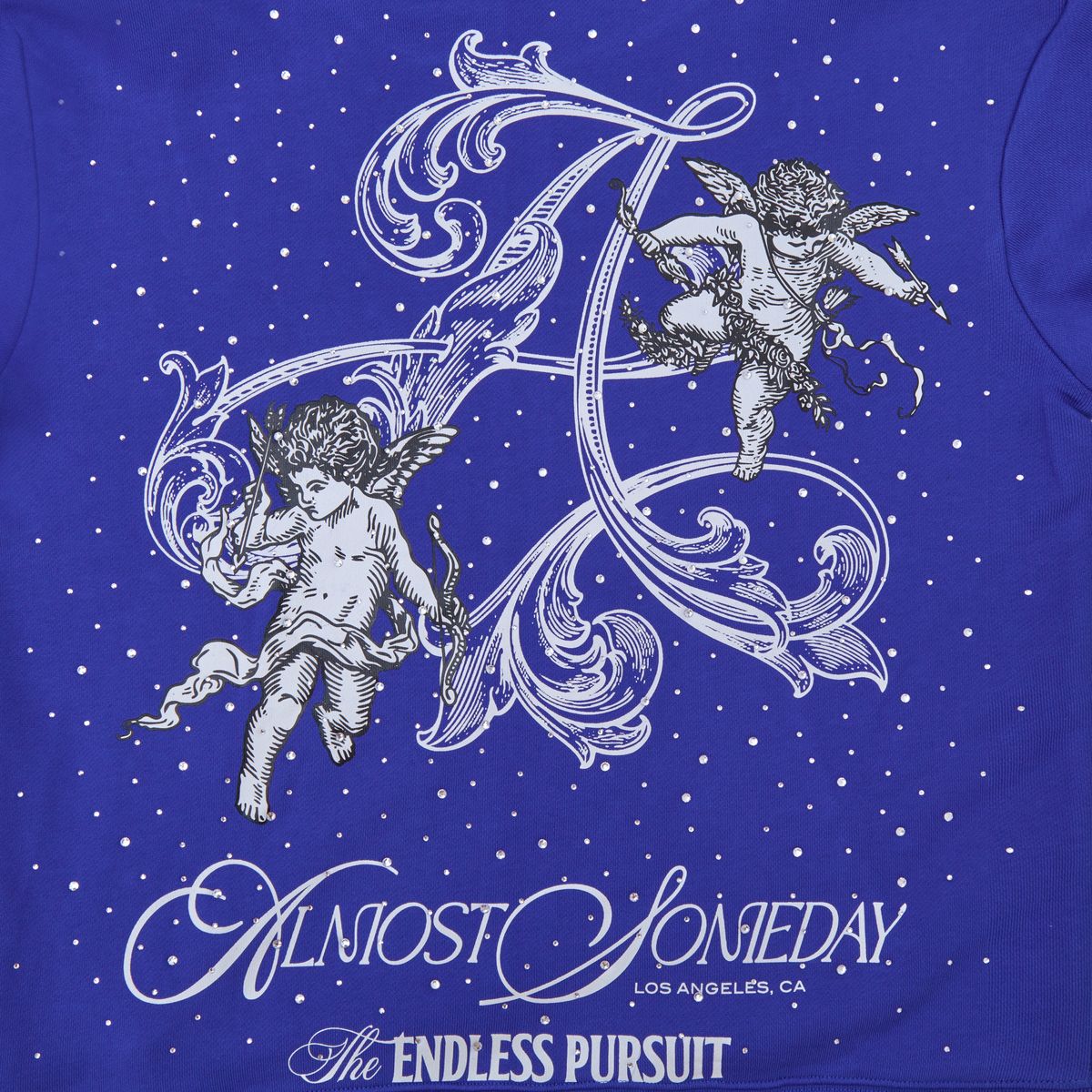 Almost Someday Lavish Zipup Hoodie - Blue