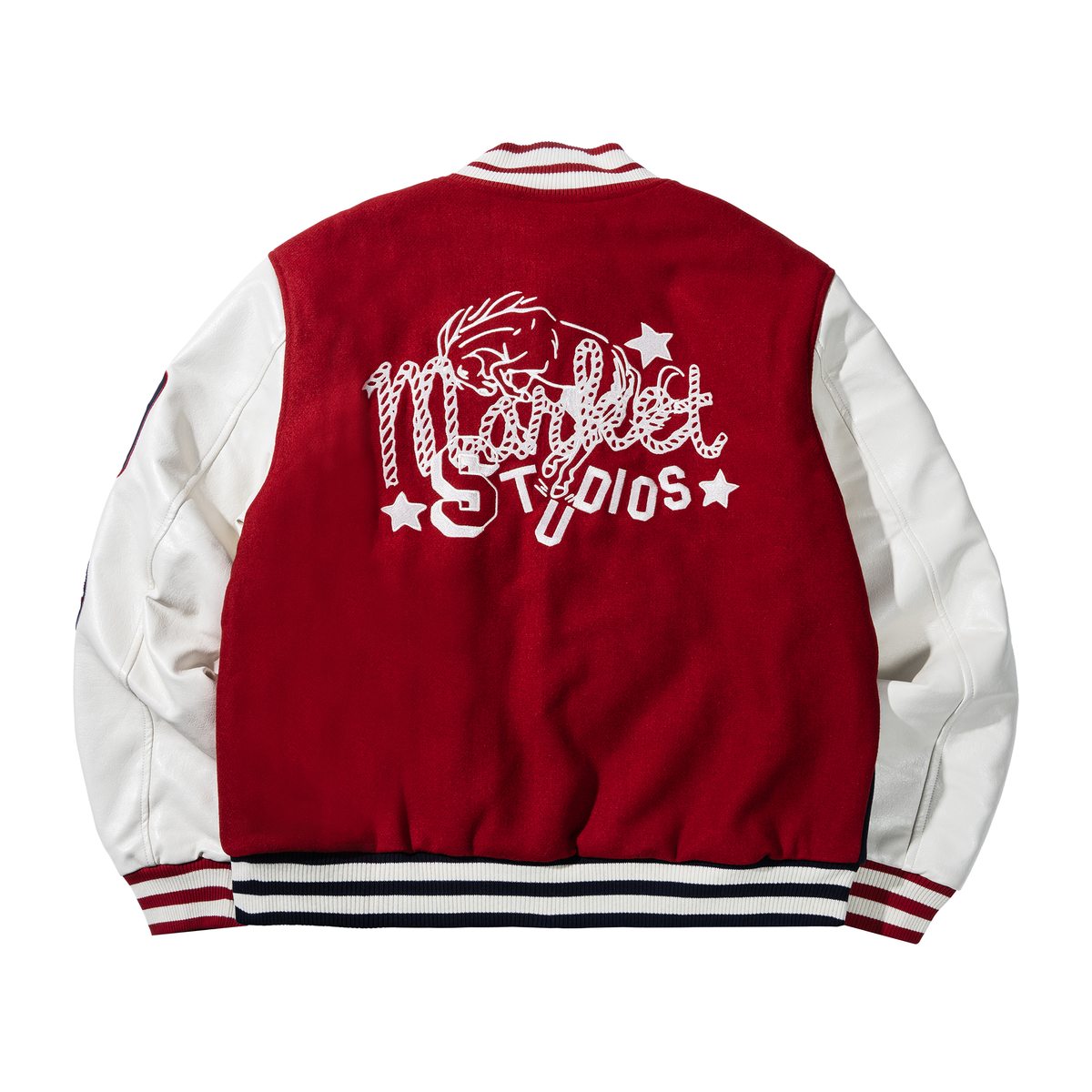 Market Old West Varsity Jacket - Red